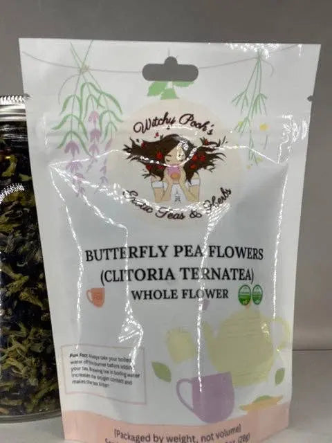 Butterfly Pea Flowers Tea/Herb Whole flowers Witchy Pooh's Exotic Teas & Herbs
