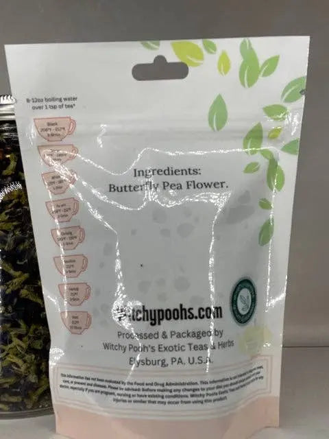 Butterfly Pea Flowers Tea/Herb Whole flowers Witchy Pooh's Exotic Teas & Herbs