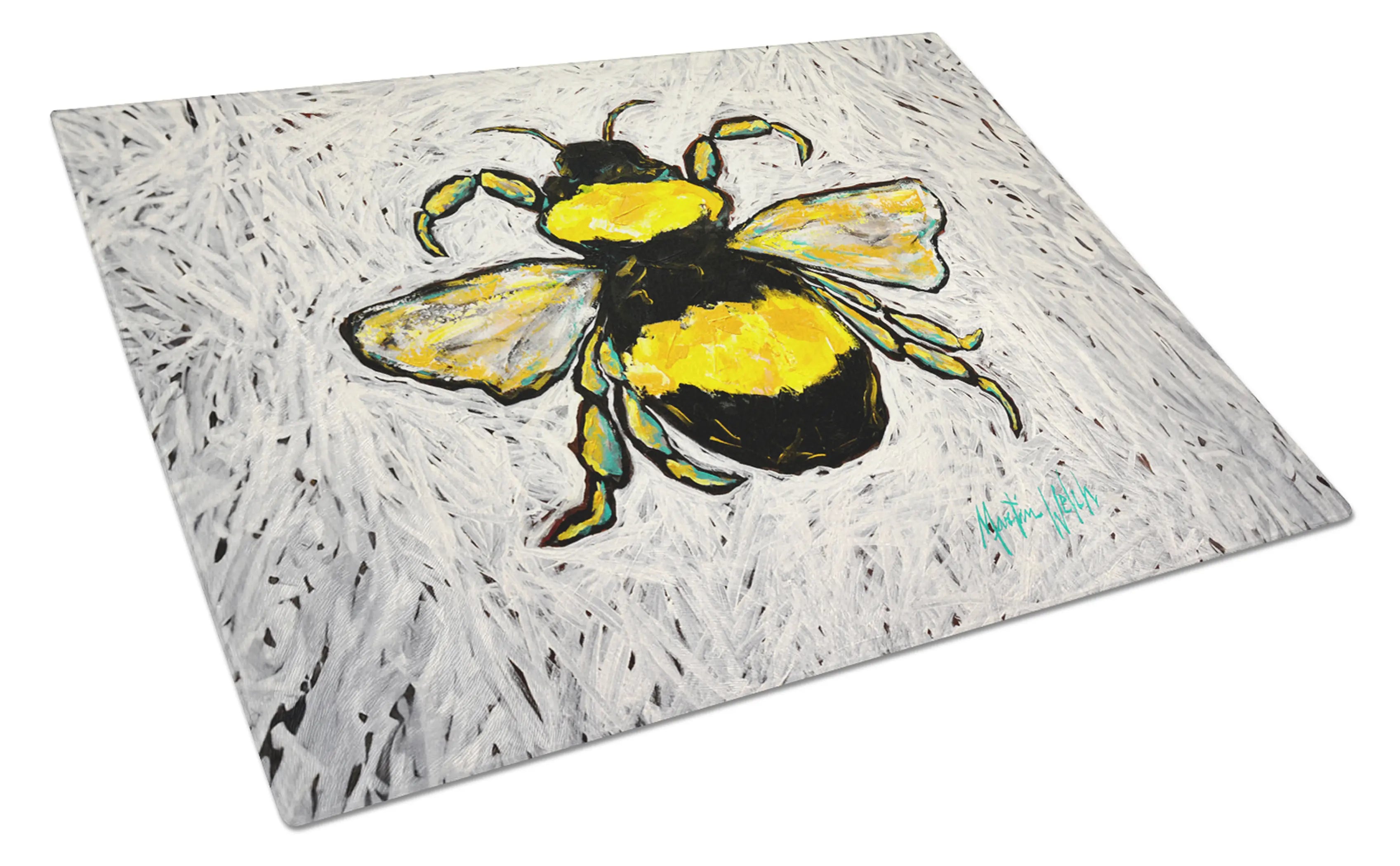 Buzzbee Bumblebee Glass Cutting Board Caroline's Treasures
