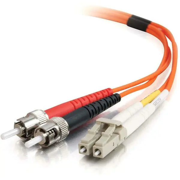 C2G 2m LC-ST 62.5/125 Duplex Multimode OM1 Fiber Cable - Orange - 6ft C2G