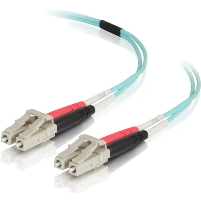 C2G 4m LC-LC 50/125 Duplex Multimode OM4 Fiber Cable - Aqua - 13ft C2G