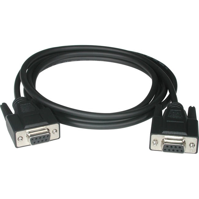 C2G 6ft DB9 F/F Null Modem Cable - Black C2G