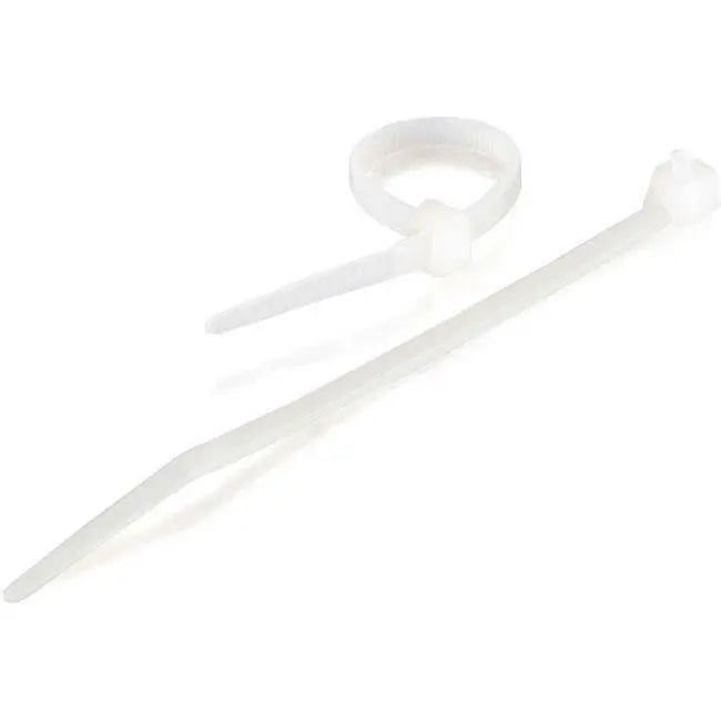 C2G 6in Cable Ties - White - 100pk C2G