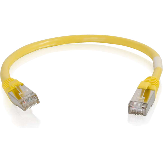 C2G 6in Cat6 Snagless Shielded (STP) Network Patch Cable - Yellow C2G