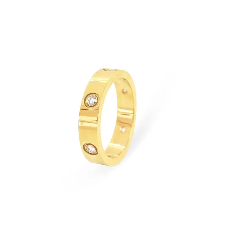CARRIE 18K GOLD PAVE RING Mai Desiree