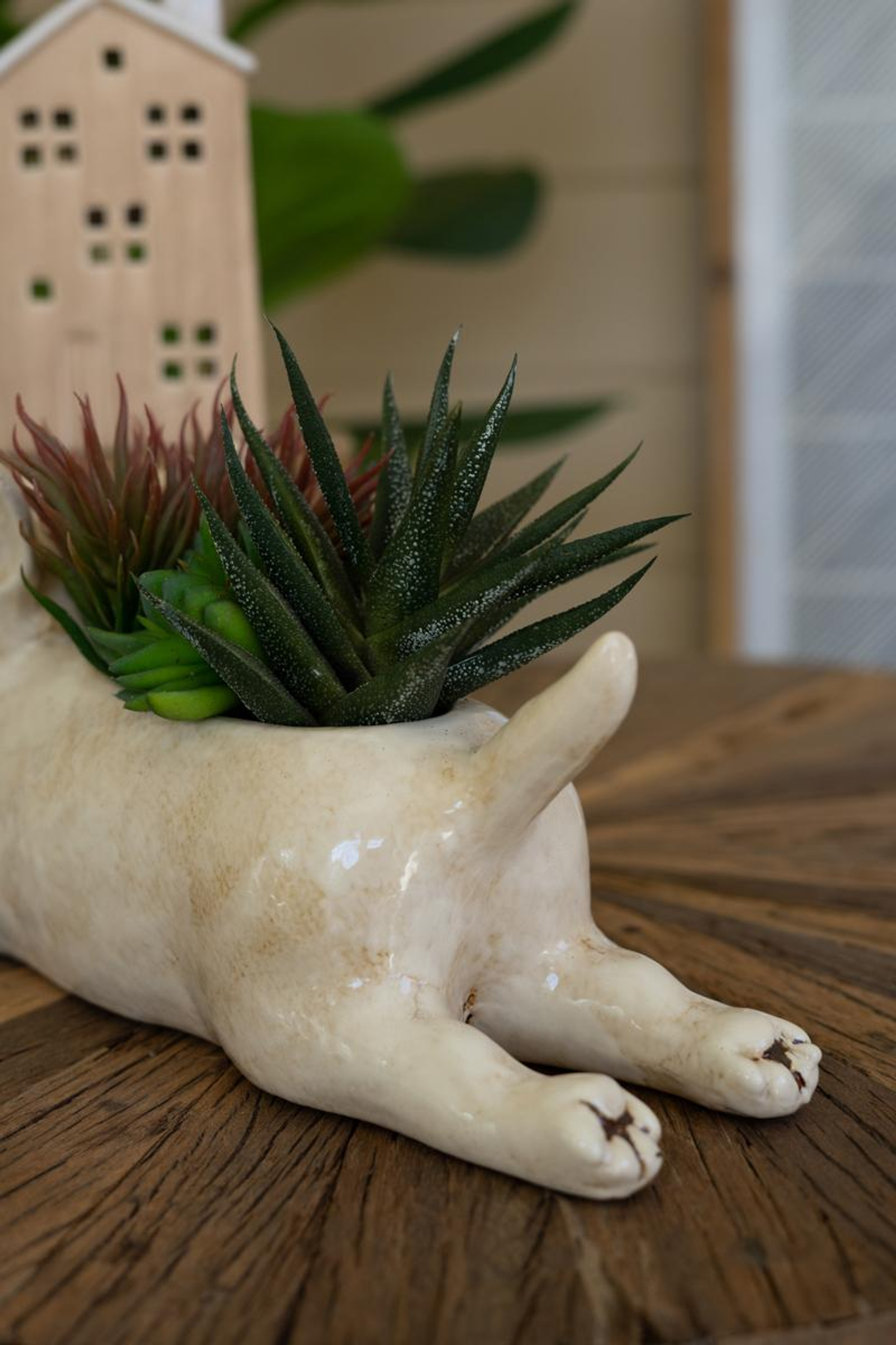 CERAMIC BULL TERRIER PLANTER Kalalou