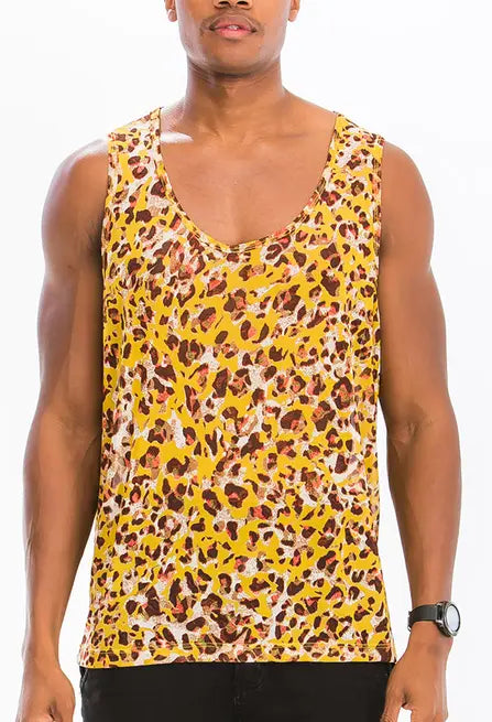 COLORED LEOPARD PRINT TANK WEIV