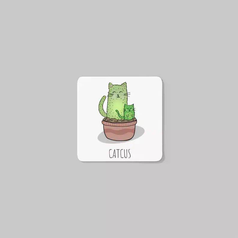 Cactus Coaster Set (4 Pieces) Black Cat Bazaar