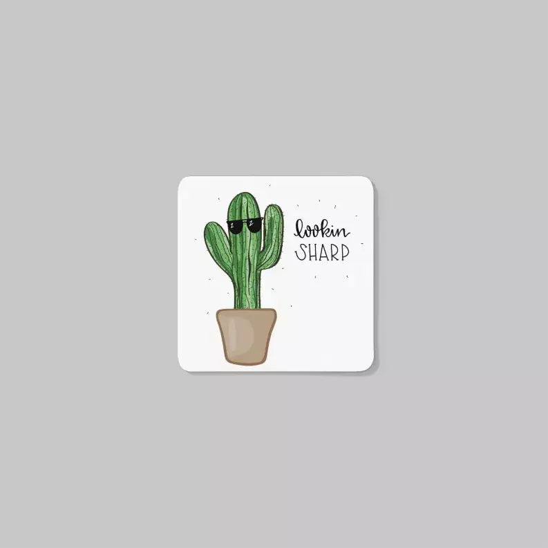 Cactus Coaster Set (4 Pieces) Black Cat Bazaar