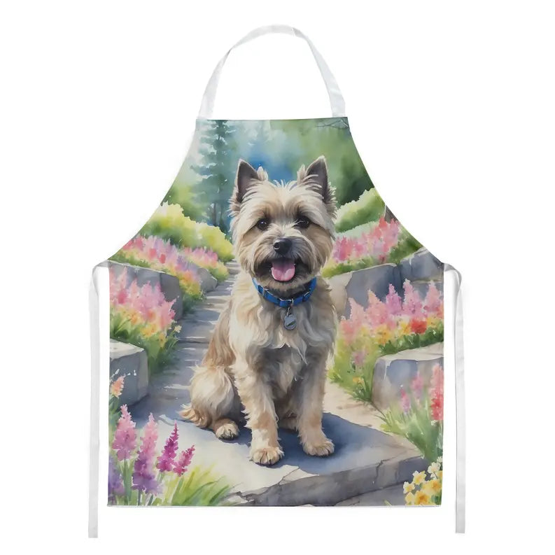 Cairn Terrier Spring Path Apron Caroline's Treasures