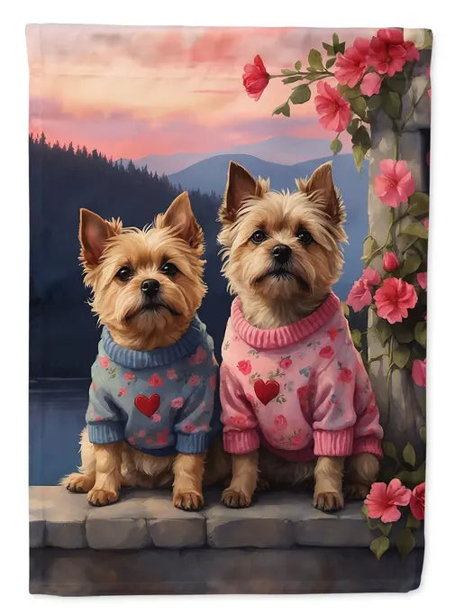 Cairn Terrier Two Hearts Garden Flag Caroline's Treasures