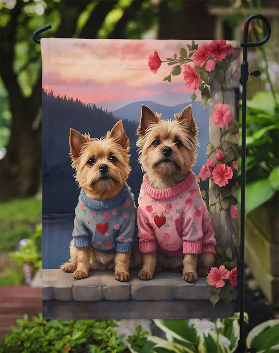 Cairn Terrier Two Hearts Garden Flag Caroline's Treasures