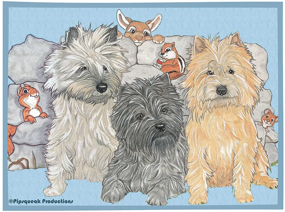 Cairn Terriers - Best of Breed Dog Breed Fleece Blanket Best of Breed