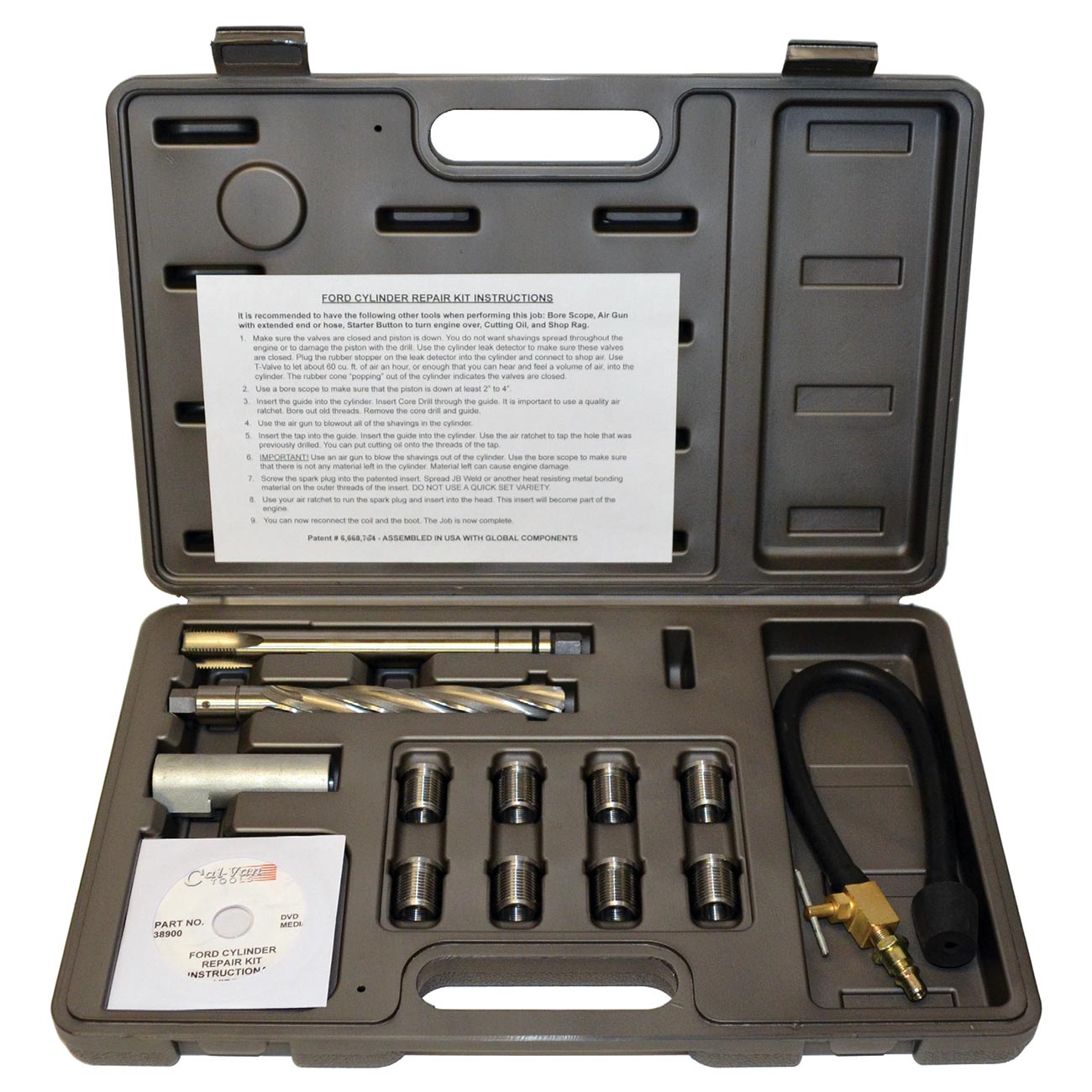 Cal-van 2 Valve Ford Triton Tool Kit - Spark Plug Thread Repair Kit CALVAN