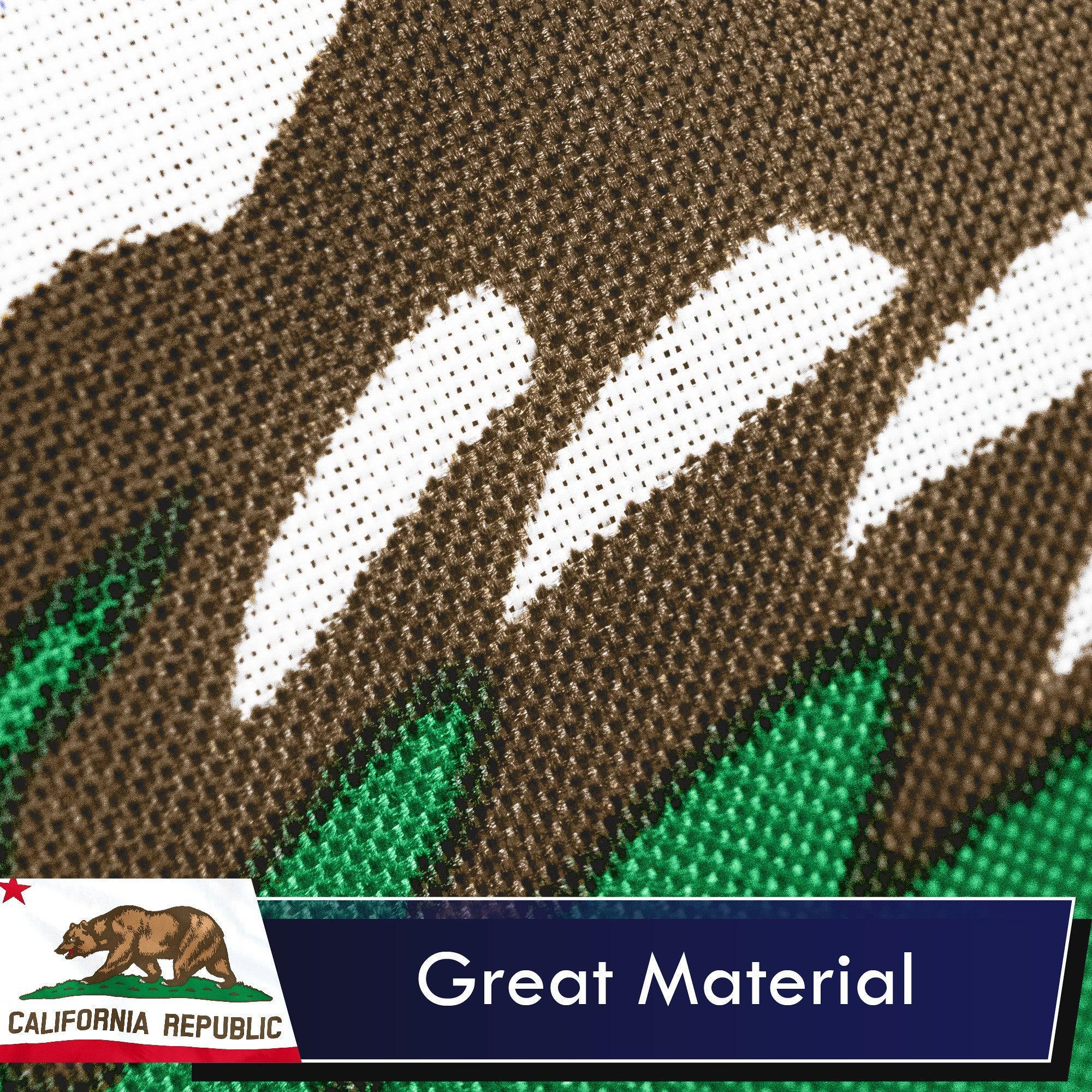 California CA State Flag 3x5 Ft 3-Pack Printed Polyester By G128 G128