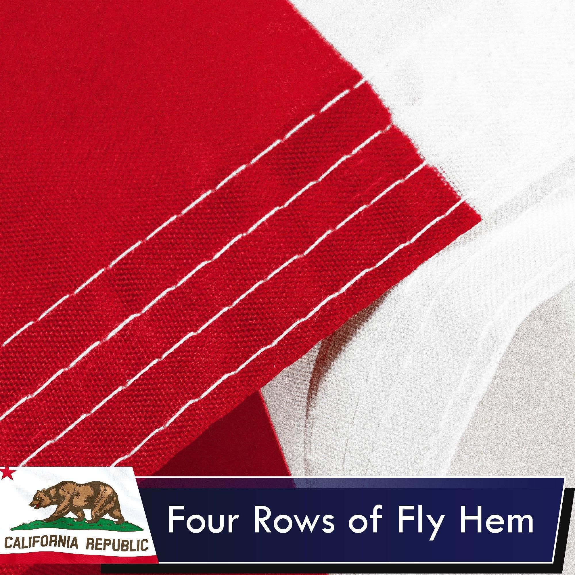 California CA State Flag 3x5 Ft 3-Pack Printed Polyester By G128 G128