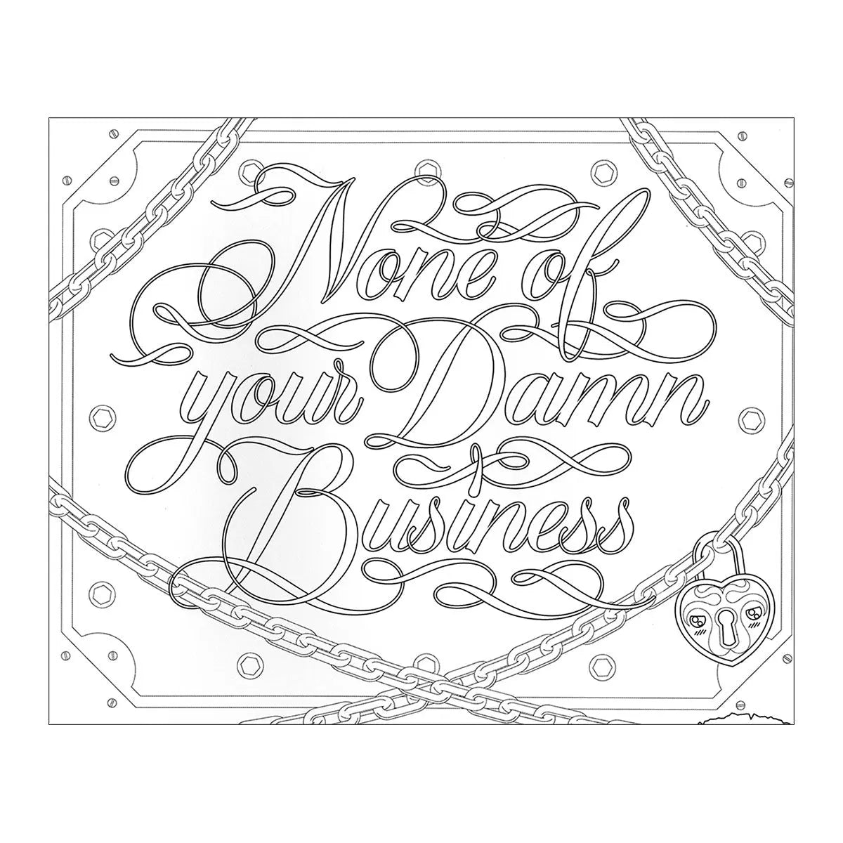 Calligraphuck F*cking Awesome Coloring Book Calligraphuck
