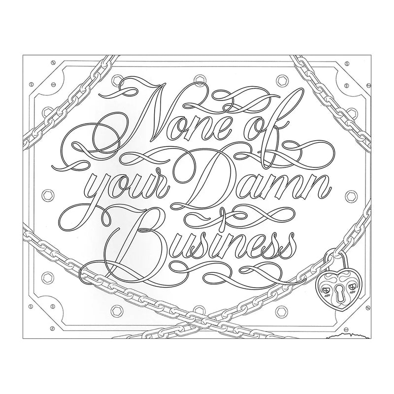 Calligraphuck F*cking Awesome Coloring Book Calligraphuck