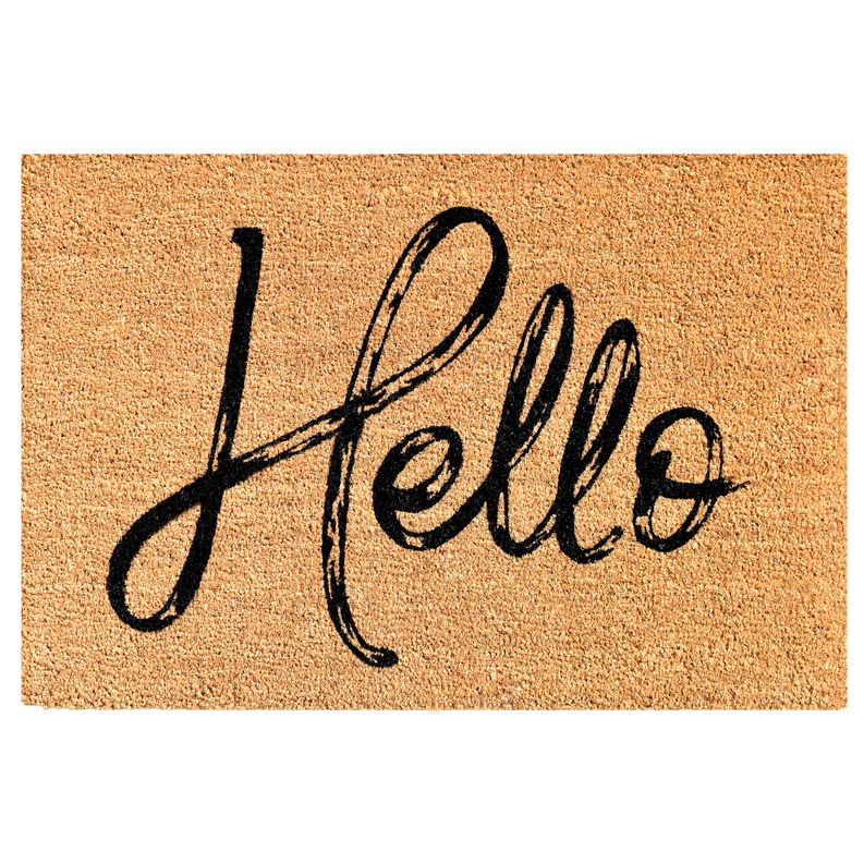 Calloway Mills Canty Hello Natural Doormat Calloway Mills