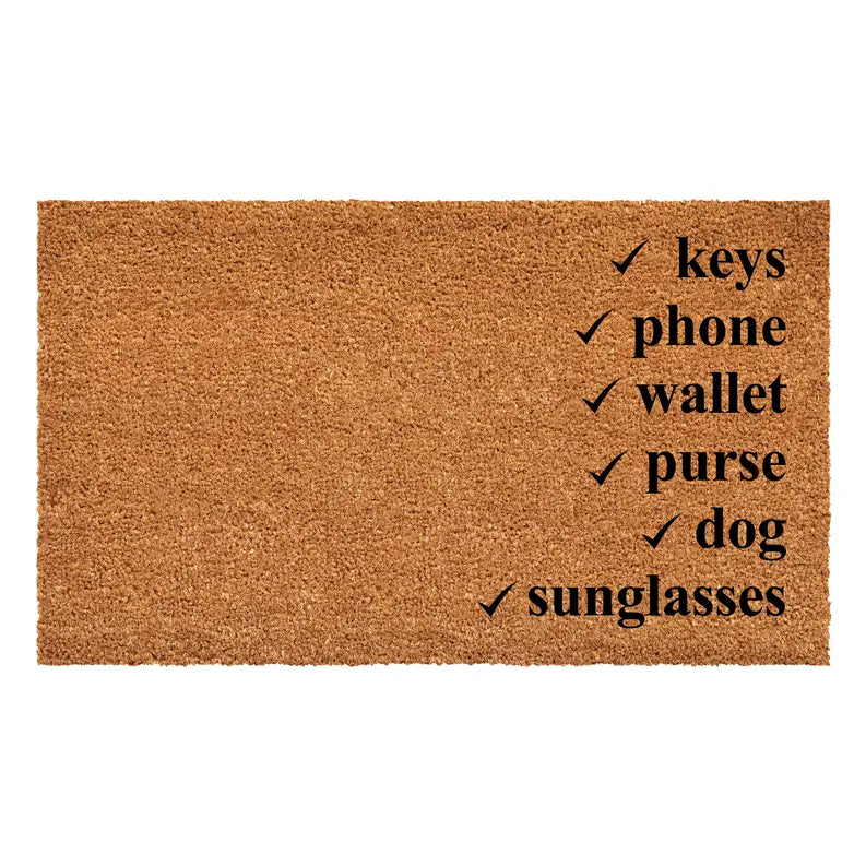 Calloway Mills Checklist Doormat Calloway Mills
