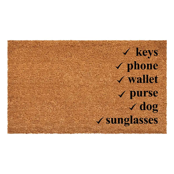 Calloway Mills Checklist Doormat Calloway Mills