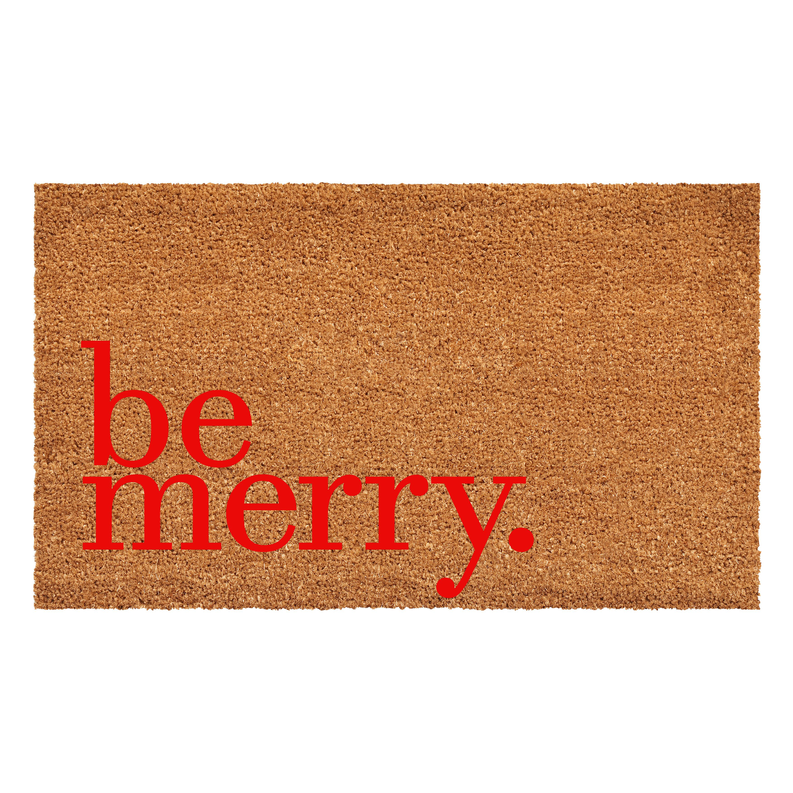 Calloway Mills Christmas Be Merry Red Doormat Calloway Mills