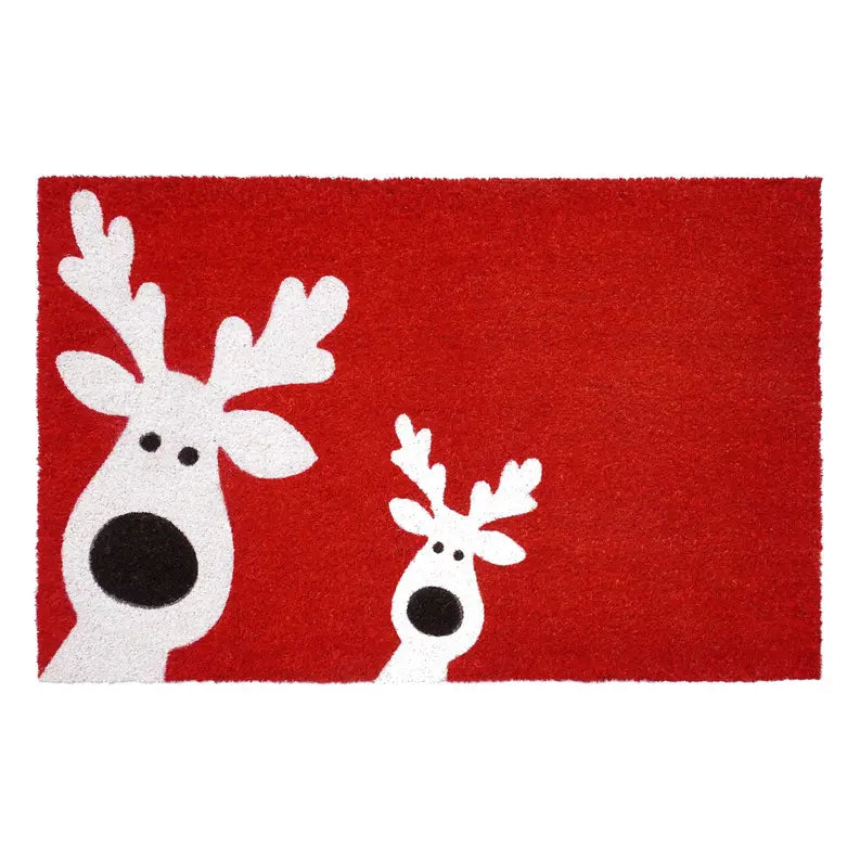Calloway Mills Christmas Peeking Reindeer Doormat Calloway Mills