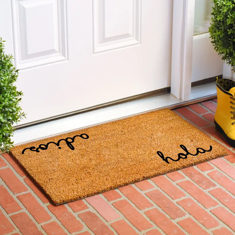 Calloway Mills Cursive Hola Adios Doormat Calloway Mills