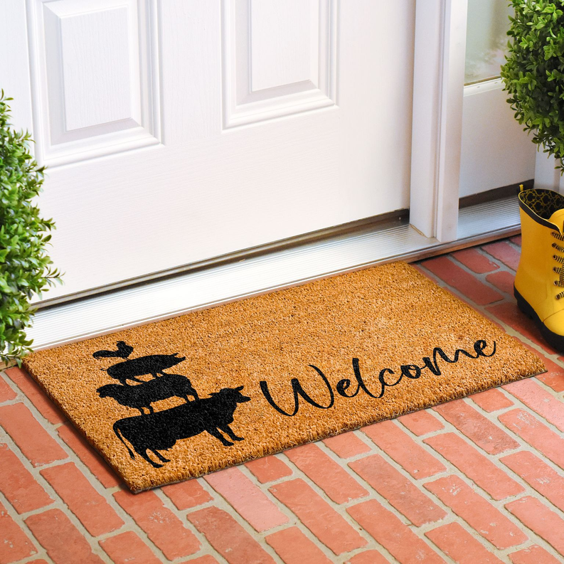 Calloway Mills Farmhouse animals Doormat Calloway Mills