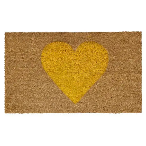 Calloway Mills Yellow Heart Doormat Calloway Mills