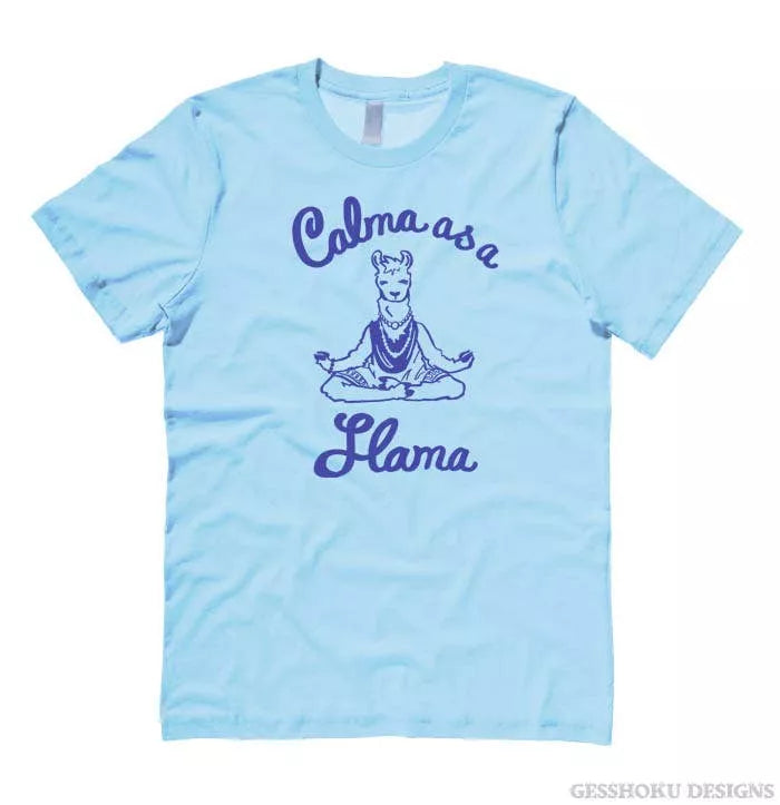 Calma as a Llama Yoga Unisex T-shirt Gesshoku Designs