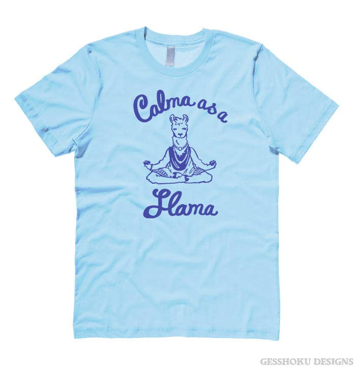 Calma as a Llama Yoga Unisex T-shirt Gesshoku Designs