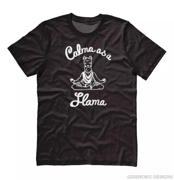 Calma as a Llama Yoga Unisex T-shirt Gesshoku Designs