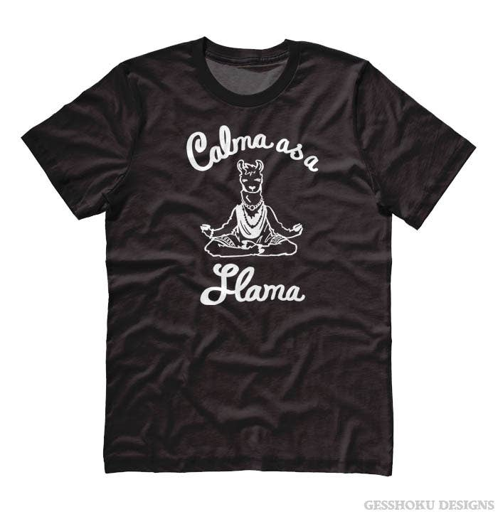 Calma as a Llama Yoga Unisex T-shirt Gesshoku Designs
