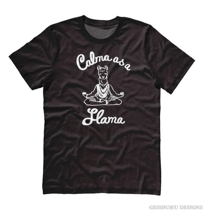 Calma as a Llama Yoga Unisex T-shirt Gesshoku Designs