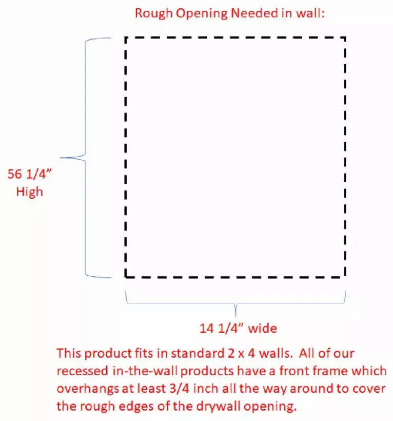 Calpyso Recessed Medicine Cabinet WG Wood Products, LLC