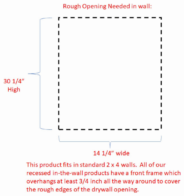 Calpyso Recessed Medicine Cabinet WG Wood Products, LLC