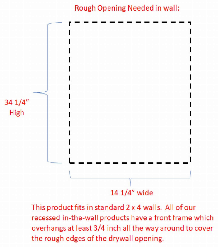 Calpyso Recessed Medicine Cabinet WG Wood Products, LLC