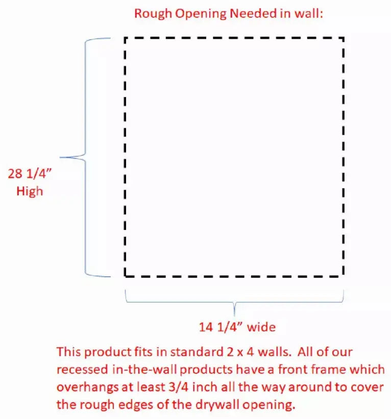 Calpyso Recessed Medicine Cabinet WG Wood Products, LLC
