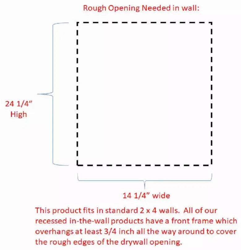 Calpyso Recessed Medicine Cabinet WG Wood Products, LLC