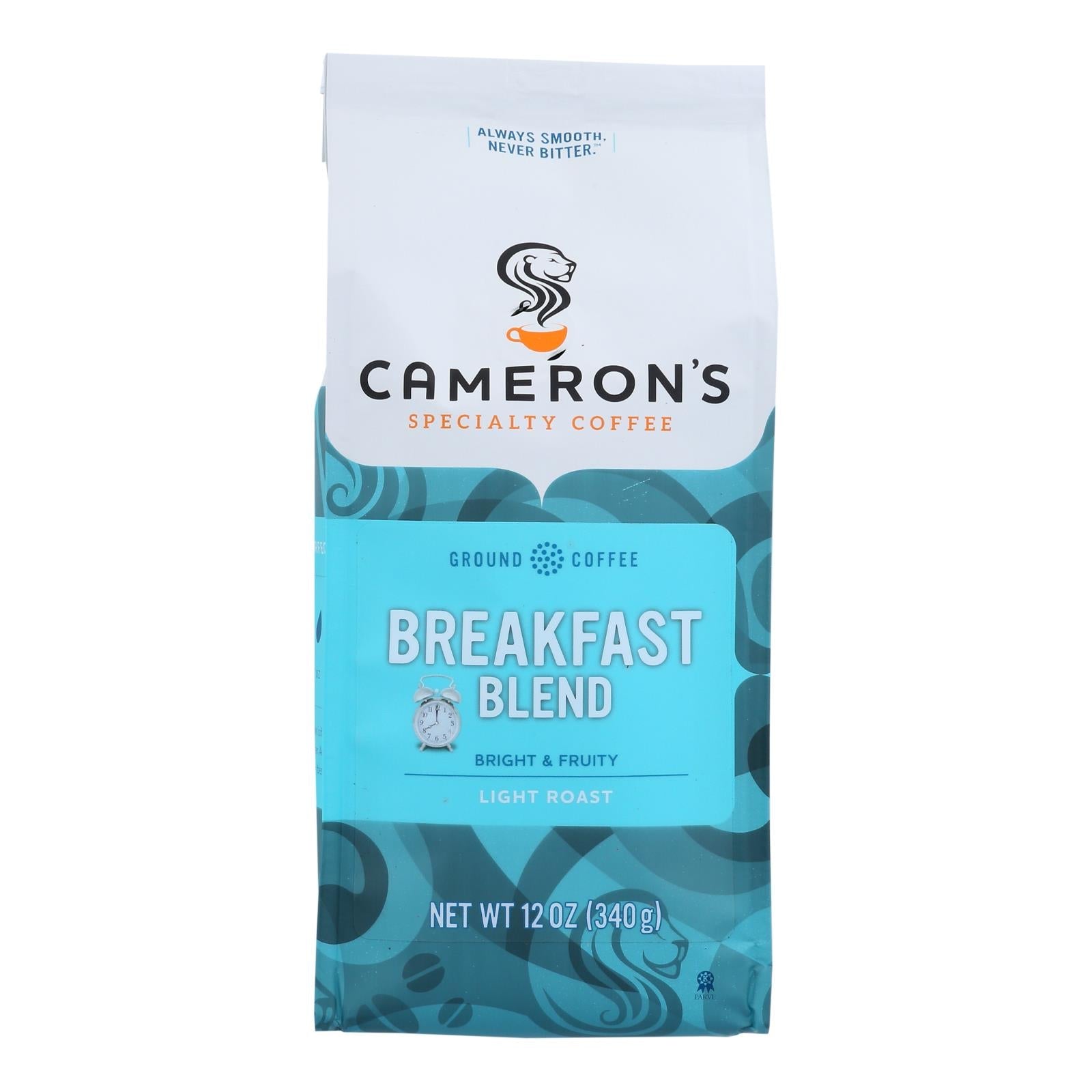 Cameron's Specialty Coffee Premium Breakfast Blend Ground Beans  - Case Of 6 - 12 Oz Cameron's Coffee