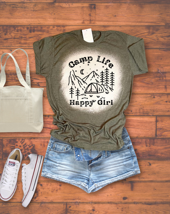 Camp Life Happy Girl Tee Rebelle Tree
