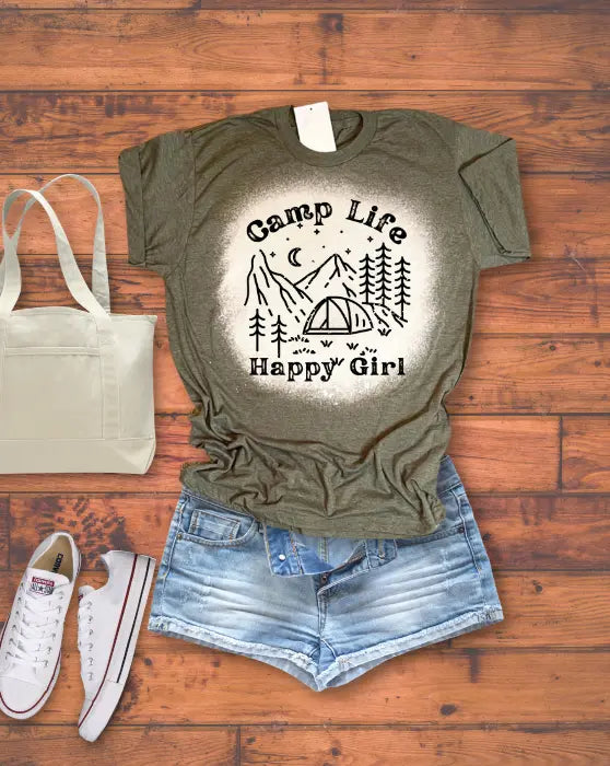 Camp Life Happy Girl Tee Rebelle Tree