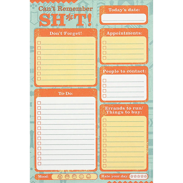 Can't Remember Shit Note Pad - GreatEagleInc