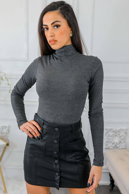 Candice Ribbed Long Sleeves Turtleneck Top SurelyMine