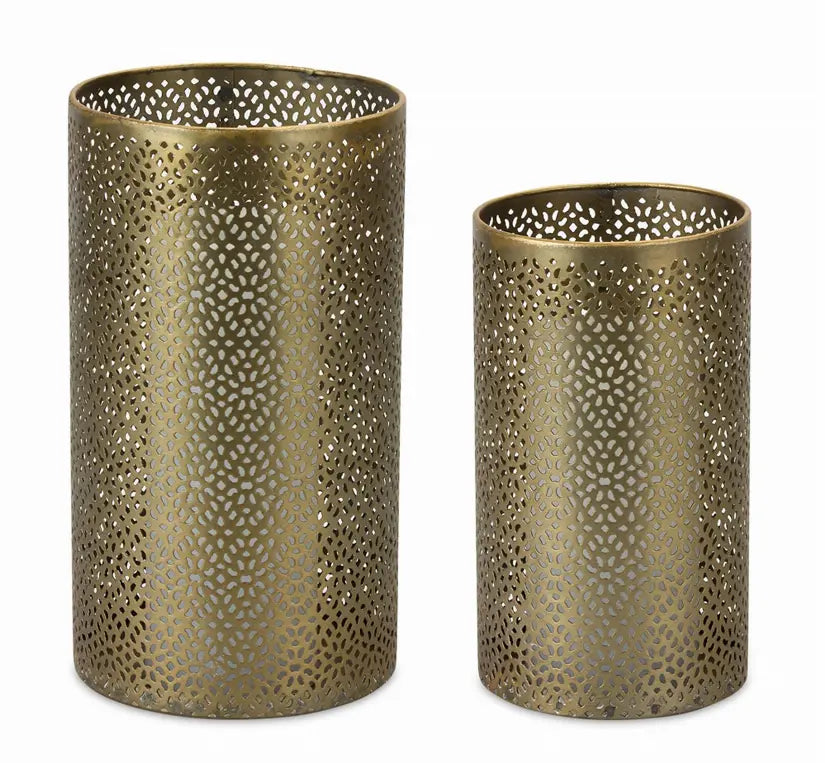 Candle Holder (Set of 4) 8"H, 10"H Metal Melrose Intl.