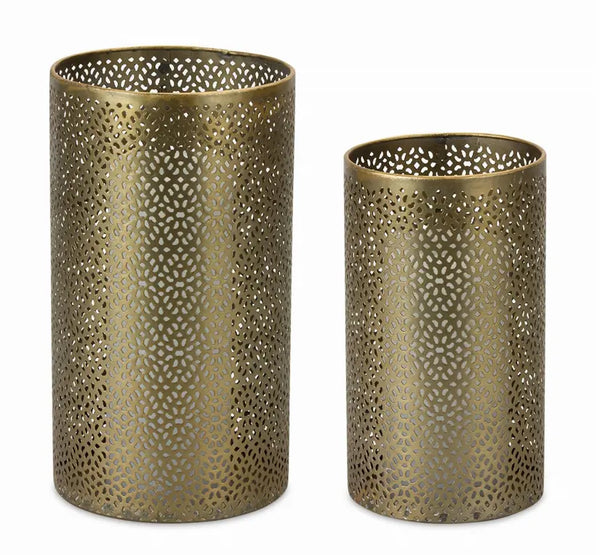 Candle Holder (Set of 4) 8"H, 10"H Metal Melrose Intl.