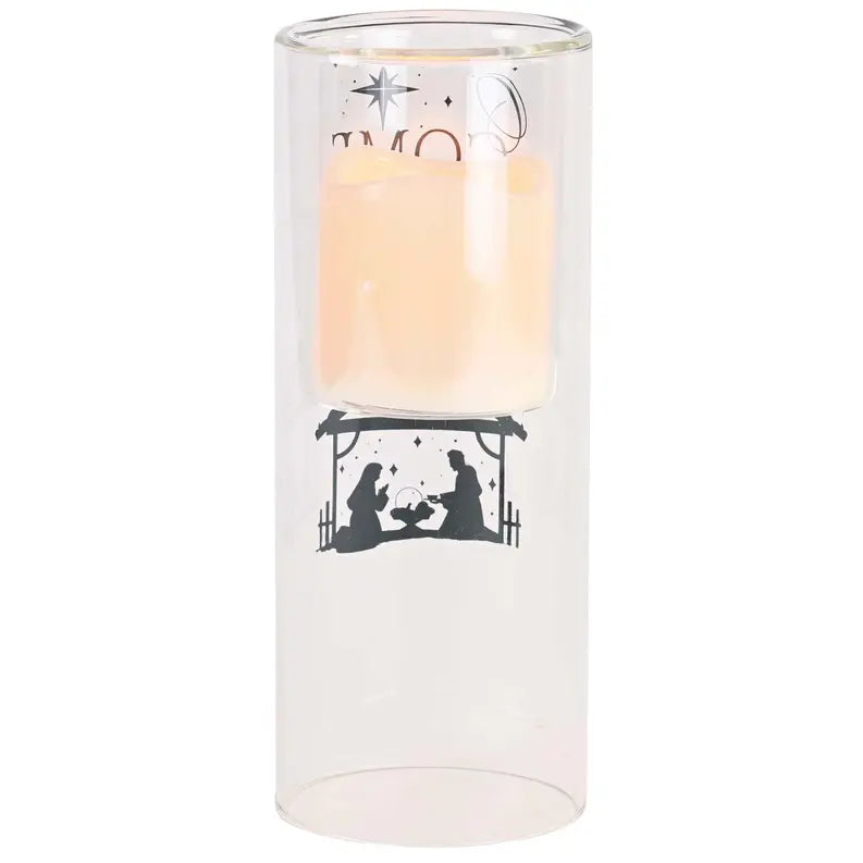 Candleholder O Come Let Us Adore 10In Dicksons Inc
