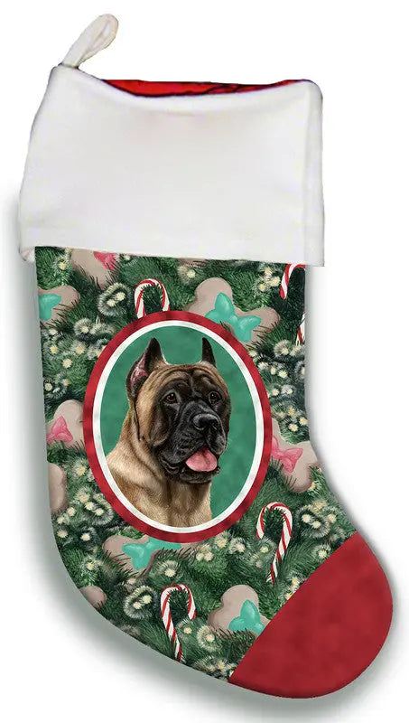 Cane Corso Fawn - Best of Breed Christmas Stocking Best of Breed