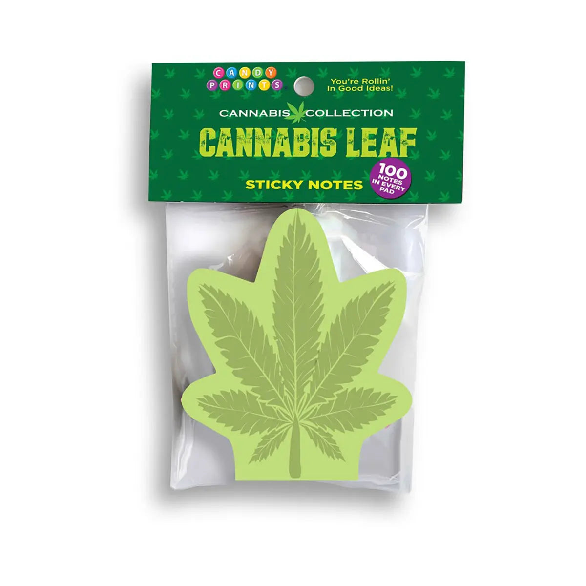Cannabis Leaf Sticky Notes Little Genie